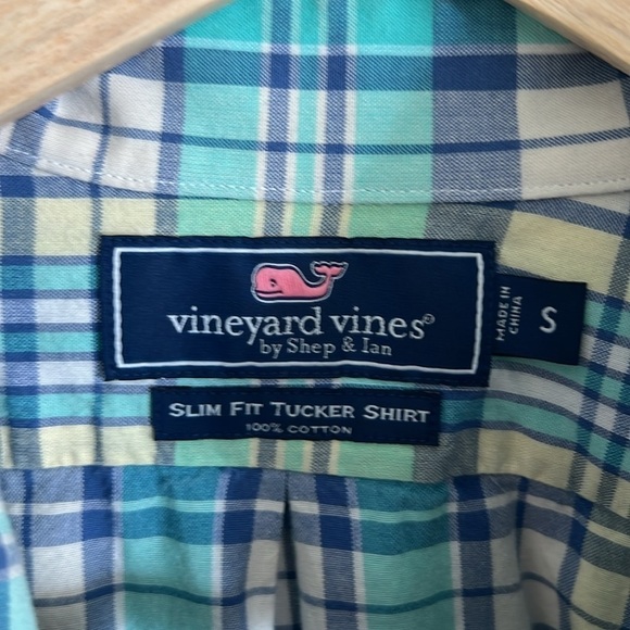 Vineyard Vines Men’s Slim Fit Tucker Shirt Size Small Check print - Picture 5 of 8